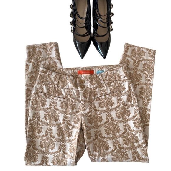 ANTHROPOLOGIE CHARLIE BROCADE ANKLE PANTS - Picture 5 of 10